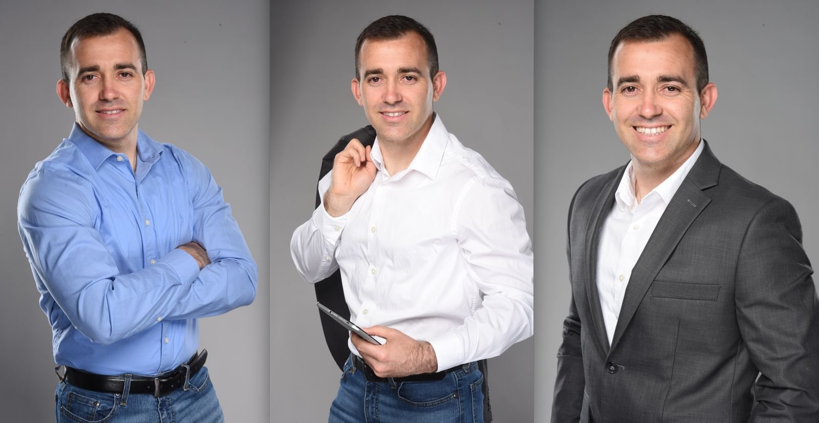 portrait with professional attire, ideal for business networking profiles