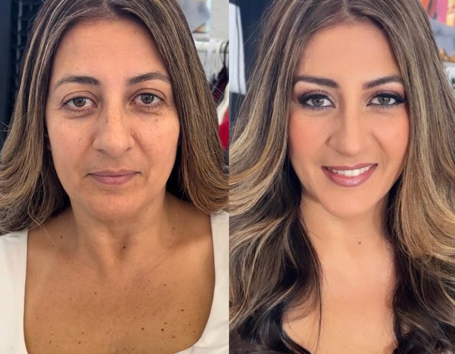 before and after shots revealing improved wardrobe and image quality for branding