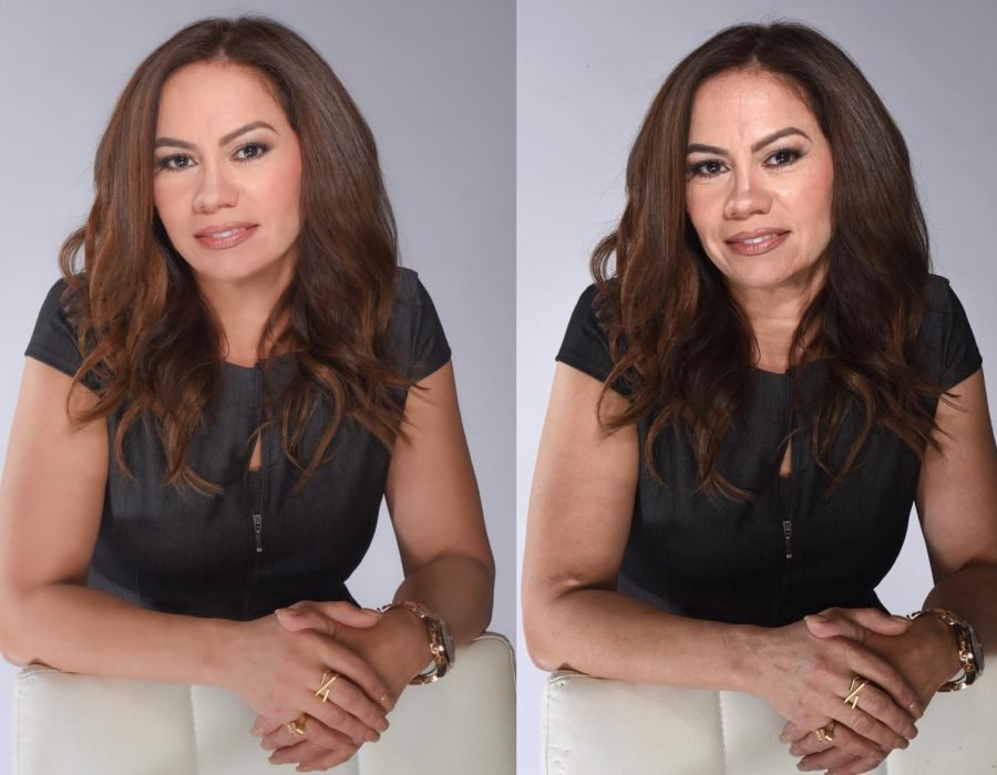 before and after branding photos showing increased vibrance and professional appeal